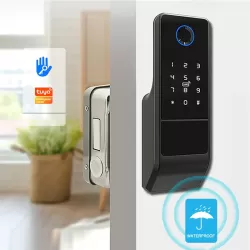 Zone Fingerprint Door Lock For Metal Door Waterproof Gate RFID Lock Code